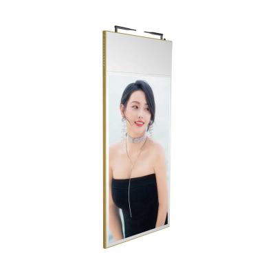 China 55 Inch Indoor Slim Double Side Hanging Smart High Brightness LCD Digital Signage For Shop Window Advertising Display for sale