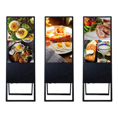 China SDK 32 43 49 inch sale lcd digital poster advertising screen mobile foldable media player signage kiosk for sale