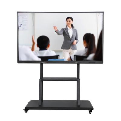 China 55 65 75 86 Inch All In One PC Teaching Meeting Whiteboard Interact Electronic Smart Board 55inches Flat Panel Interactive for sale