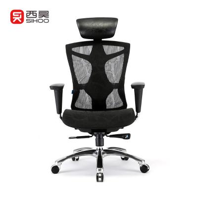 China Free Sample SIHOO V1 (Size) Free Sample High Quality Modern Luxury Black Adjustable Office Executive Ergonomic Chairs for sale