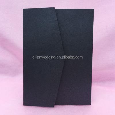 China Simple Black China Pocket Cards Invitation for sale