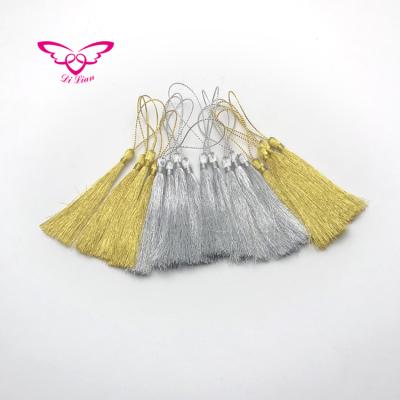 China Cell phone gold and silver tassel for wedding cards for sale