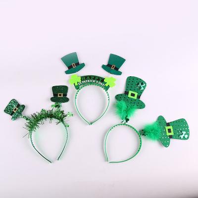 China Gift Head Boppers St. Patrick's Day Headband With Hat for sale