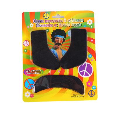 China Elvis Sideburns Mustache Hippie Favorites Fake Mustache Hippie Gift for sale