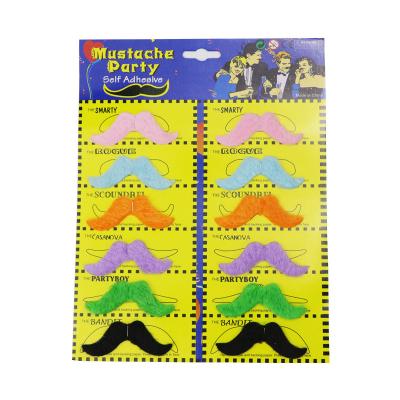 China Colorful Funny Party Gift Fake Mustache for sale