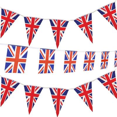 China 2022 Healthcare Institutes World Cup 70th Anniversary UK String Flag England Triangle Bunting Flag for sale