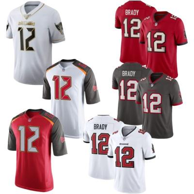 China Antibacterial in Running Buccaneers #12 Tom Brady American Football Jerseys for sale