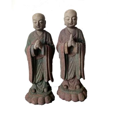 China Chinese Antique Home Furniture Big Cheap Tall Decor Carving Wooden Buddha Statues for sale