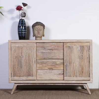 China Recyclable French Wooden Shoe Cabinet Round Solid Wood Cabinet Shoe Cabinet for sale