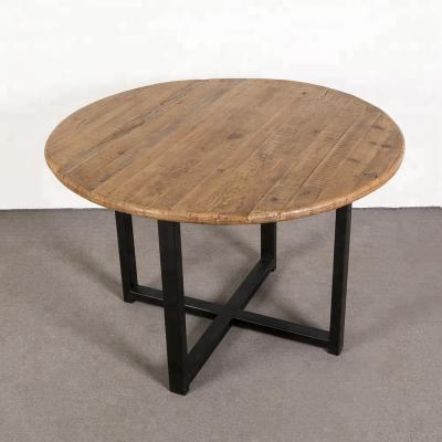 China Solid Wood Industrial Rustic Vintage Reclaimed Design Wood Dining Table for sale