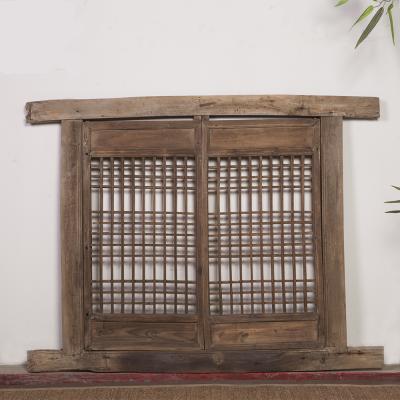 China Solid Wood Antique Beijing Reclaimed Recycled Wood Chinese Window for sale