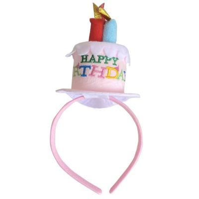 China Plastic Baby Girl Boy Birthday Cake Candles Headband Hairband Baby for Shower Party Decoration Props for sale