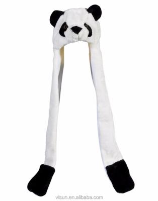 China COMMON Costume Beanie With Long Paws Panda Hat Novelty Cap Stuffed Animal for sale