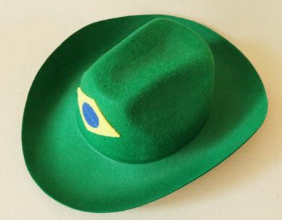 China Character Brazil Flag Embroidered Patch Brazilian Brazil National Emblem Hat for sale