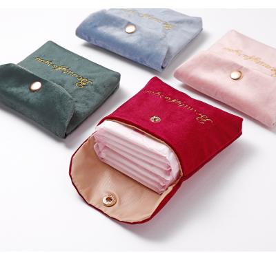 China Women Girl Pocket Sanitary Pad Towel Credit Card Holder Sanitary Bags Lipstick Purse Coin Bag Storage Cute Durable/Soft Earphone Case for sale