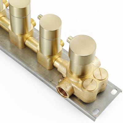 China With Diverter M Boenn Shower Divert Brushed/Rose/Polished Gold 5 Functions Thermostatic Concealed Mixer Bathroom Faucets Wall Mounted for sale