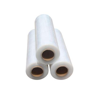 China Jiangmen PE Stretch Film Pallet Shrink Wrap Transparent Jumbo Stretch Film Roll ANTISTATIC for sale