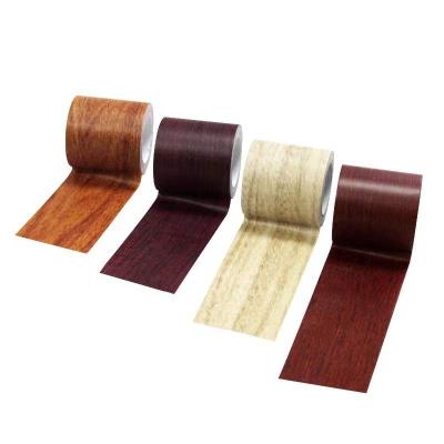 China ANTI-STATIC Realistic Wood Grain Textured Vinyl Duct Furniture Repair Patch Tape With Adhesive for sale