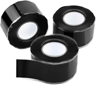 China Silicone PVC Pipe Repair Rescue Clear Tape Waterproof Rubber Transparent Self-fusing PVC Tape for sale