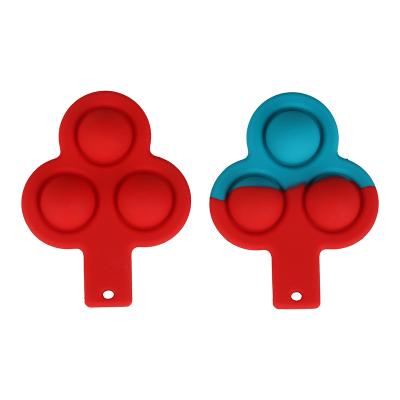 China 2021 new design simple dimple popular educational toys for kids popular fidgeting key chain sensory toys for sale