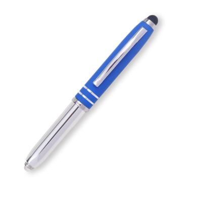 China Promotional Pen Touch Pen Stylus Pen Logo Light Pen Led Light Metal Ballpoint Pen for sale