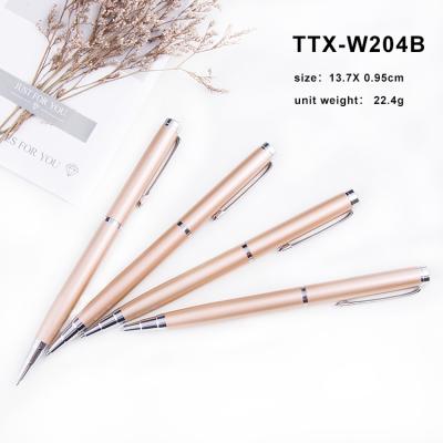 China Advertising Gifts 2017 Luxury Business Gift Rose Gold Pen Metal Ball Pen Set With Company Logo for sale