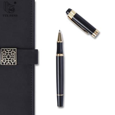 China Custom high quality business pen roller fountain pen ink metal logo pen for gift for sale