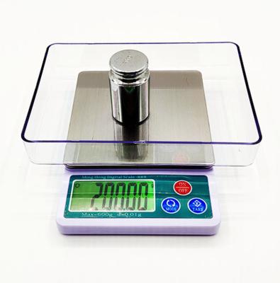 China WITH COVER Kitchen Scale MH-888 600g0.01g 3000g0.1g Digital Electronic Kitchen Scale for sale