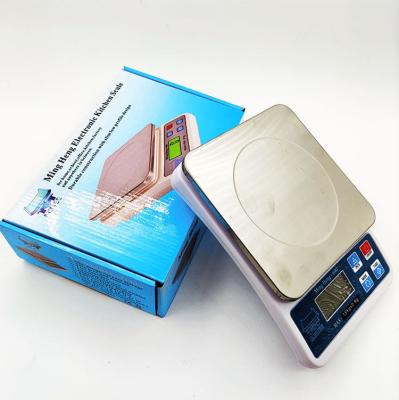 China WITH LID kitchen scale green backlight lcd display MH-690 3000g0.1 6000g0.1 15000g0.5 kitchen scale for sale