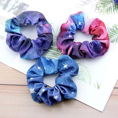 China Winter Fashion New Style Hot Sale Organic Cotton Scrunchies Simple Cheap Cloth Halloween Hair Scrunchies for sale