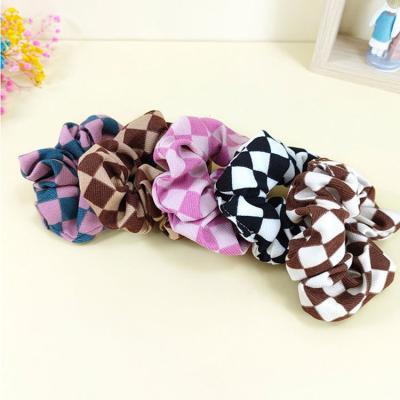 China Winter Warm Autumn Fashion Sale Cloth Scrunchies Solid Color Knitting Hair Gather Hair Rope For Women Girls Ponytail Holders for sale