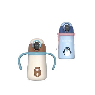 China Large Capacity Stainless Steel Cartoon Thermos Cup Children Water Bottle PORTABLE Water Kettle Temperature Display Cup Kids Water Bottle for sale