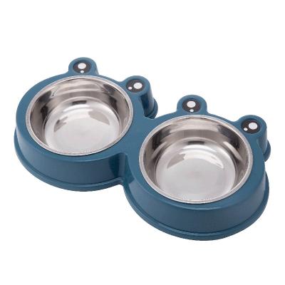 China Bel Sublimation Porcelain Pet Cat Food Dog Food Feederpet Viable Stainless Steel Pet Bowl Feeding Bowl for sale