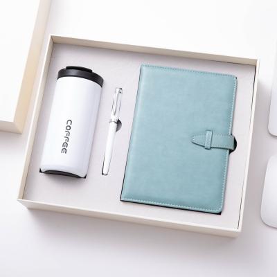 China New Viable Business Gift Sets Promotion Products Custom Luxury Logo Pen Coffee Cup And Notebook Business Gift Sets for sale