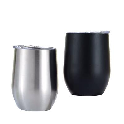 China Viable Best Selling On Amazon Double Wall 12Oz Stainless Steel Egg Shape Mug Beer Coffee Wine Mug for sale