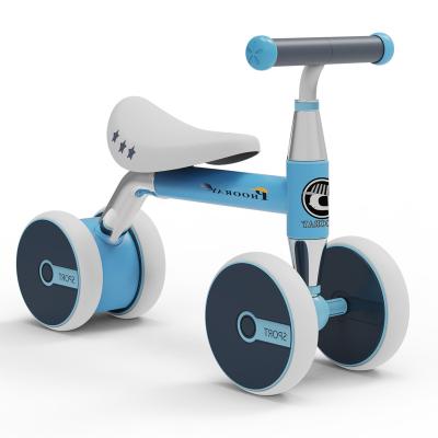 China Cheap Custom Child Self Balance Four Wheel Scooter Kids Balance Scooter Baby Toddler Balance Scooter Bike for sale