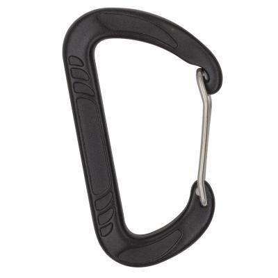 China Custom General Industry Aviation 12KN Ultralight Aluminum D Shape Wire Door Carabiner Snap Hook Clip for sale