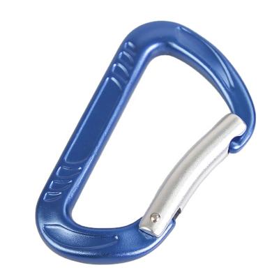 China Custom Aluminum Climbing Equipment Accessories 5KN / 12KN Carabiner Carabiner Hammock / Fall Protection Harness / Safety Belt Using Spring Locking Carabiner for sale