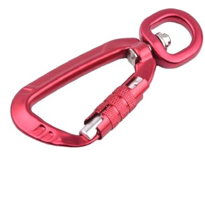 China Wholesale Equipment Accessories Safety 5KN Swivel Hook Quick Release Swivel Carabiner/Fall Protection Harness/Double Safety Belt for sale