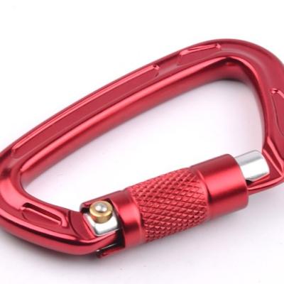 China Small High Polished Colored Aluminum Carabiner Clip With Swivel Buckle for sale