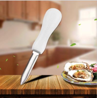 China Sustainable Oyster Knife Hung Tip New Haven Style Blade, White SuperGrip Handle for sale