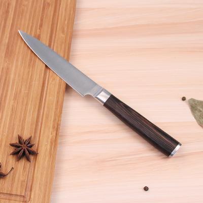 China Stainless Steel Kitchen Knife Set Disposable Paring Knife With Comfortable Wooden Handle for sale