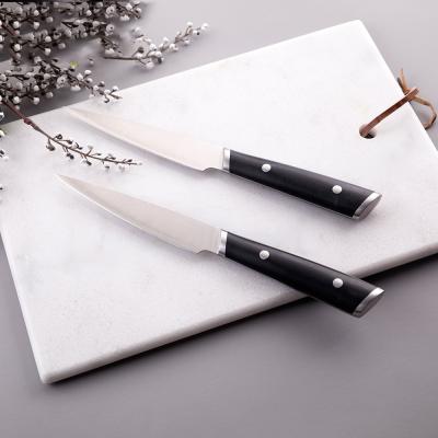 China Disposable Stainless Steel Steak Knife Fork Set With ABS Black Handle for sale