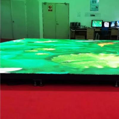 China Ultra Vivid 2.6mm Led Screen Dance Floor Tiles Fireproof For Weddings for sale