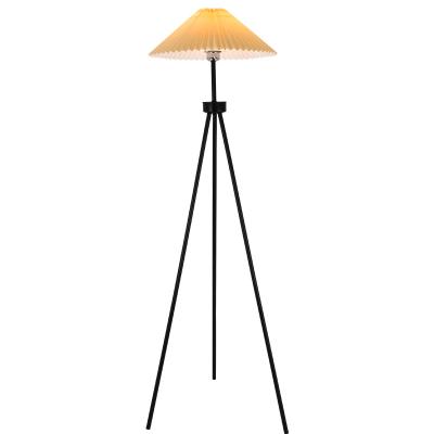 China Modern Simplicity Hot Selling Led Tripod Lighting Floor Lamp Seating Fabric Lampshade Nordic Floor Lamp for sale