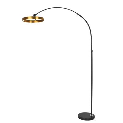 China Nordic Style Manufacturers Selling Luxury Wrought Iron Gold Dome LED Floor Lamp For Living Room for sale