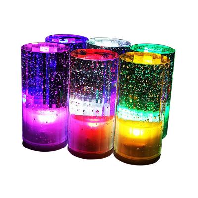 China Amazon Bar Mood Wireless Fill Magic Light Colorful Cool Light Modern Hot Selling Crystal Table Lamp for sale