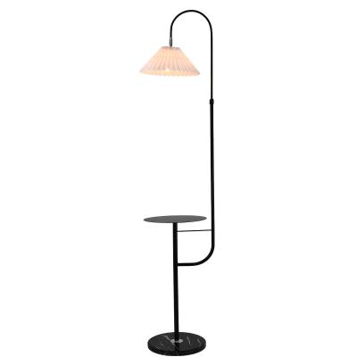 China Modern Simplicity American Modern Minimalist Floor Lamp With Shelf Led Vertical Bedroom Floor Lamp for sale