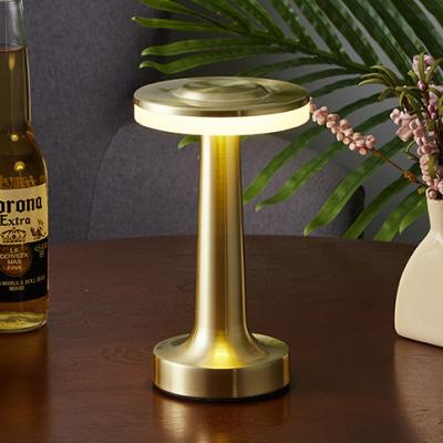 China Factory Wholesale American Modern Usb Rechargeable Led Desk Lamp Touch Dimming Retro Desk Lamp for sale