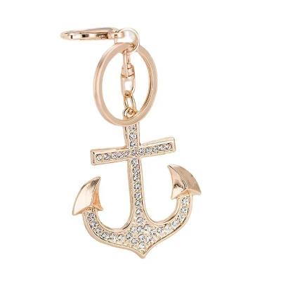 China Fasion Metal Zinc Alloy Creative Handsome Men's Boat Anchor Bag Buckle Car Explosive Pendant Key Chain for sale